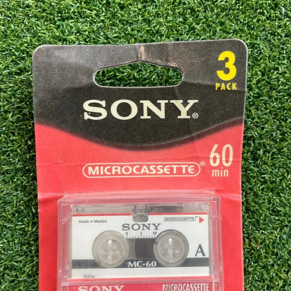 Sony 3mc-60 Microcassette  60 Minutes 3-pack Sealed
